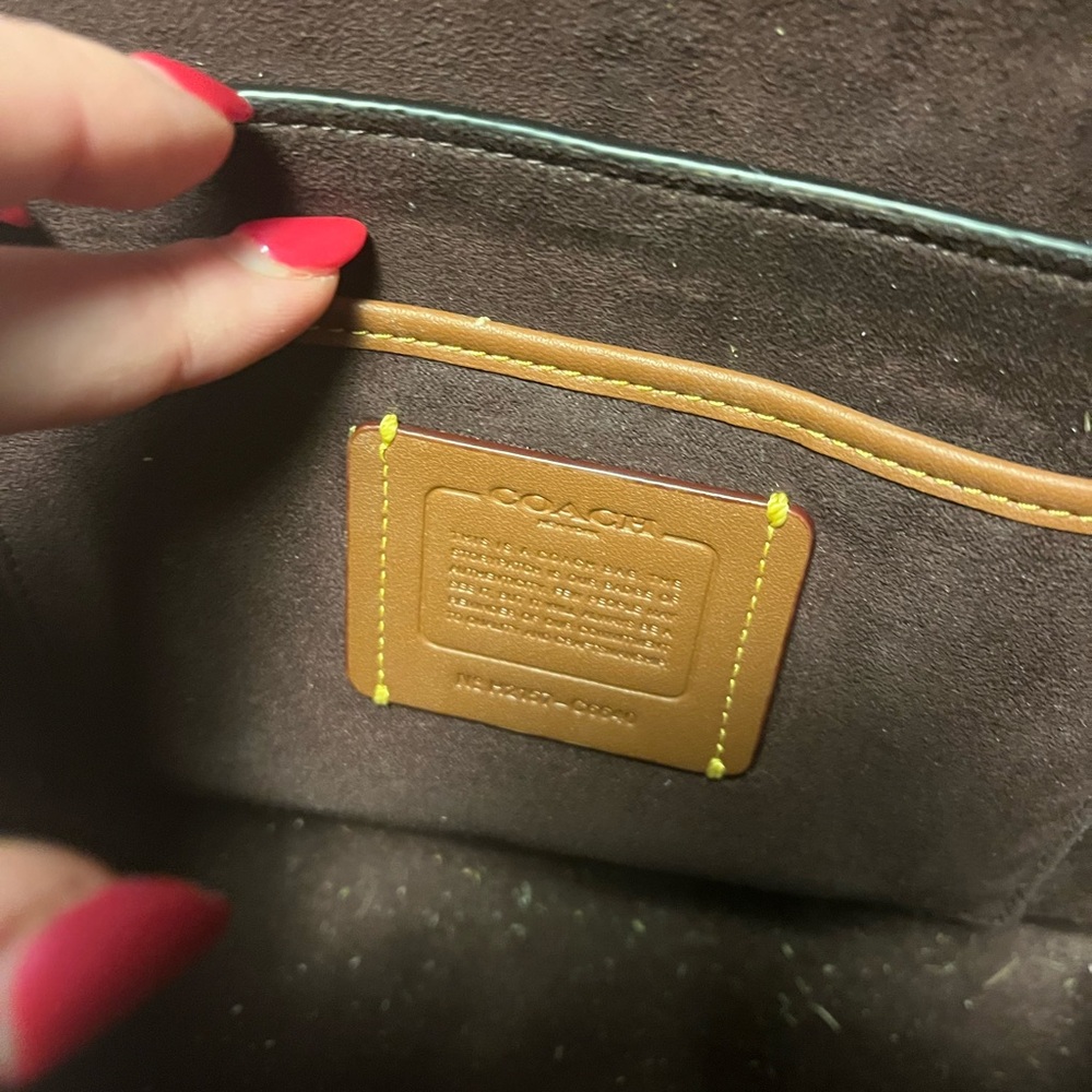 Coach Black Croc-Embossed Leather Crossbody Bag - Picture 4 of 12